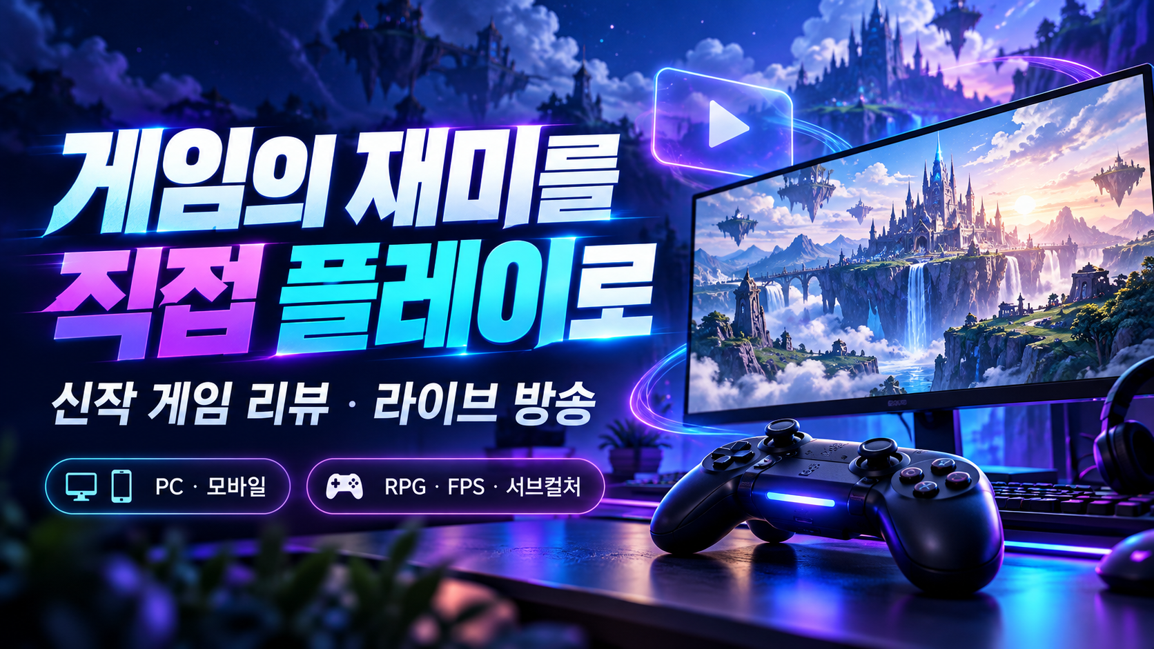신작 게임 플레이 리뷰 및 라이브 방송 상세 이미지 1